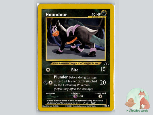 Houndour (39/75) - Neo Discovery Pokémon Card