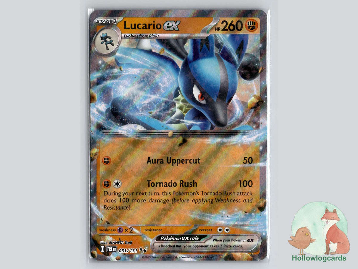 Lucario ex (051/131) - Prismatic Evolutions Pokémon Card