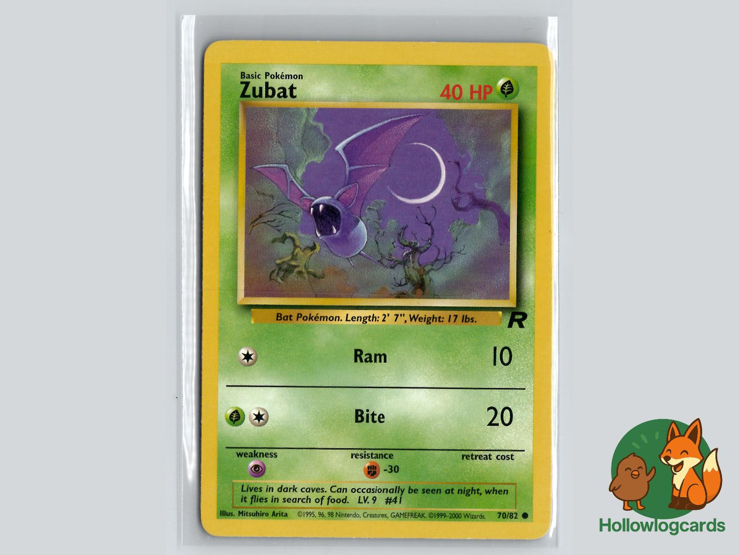Zubat (70/82) - Team Rocket Pokémon Card