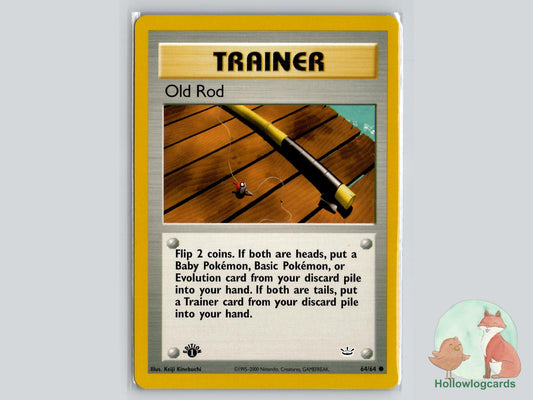 1st Edition Old Rod (64/64) - Neo Revelation Pokémon Card