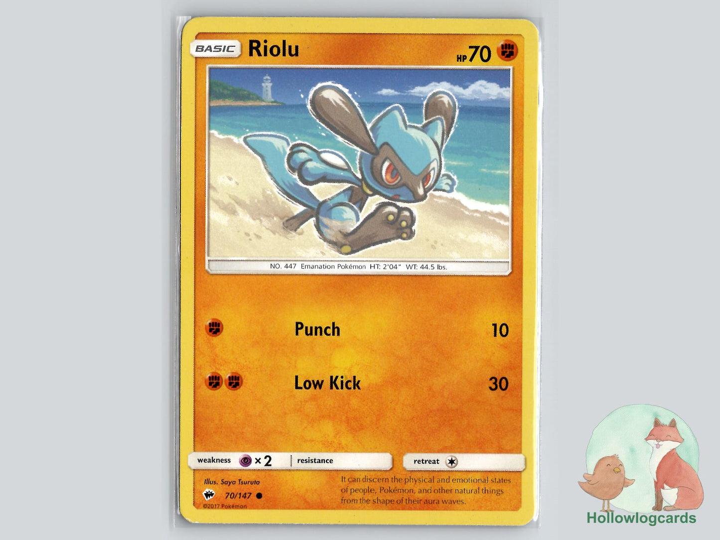 Riolu (70/147) - Burning Shadows Pokémon Card
