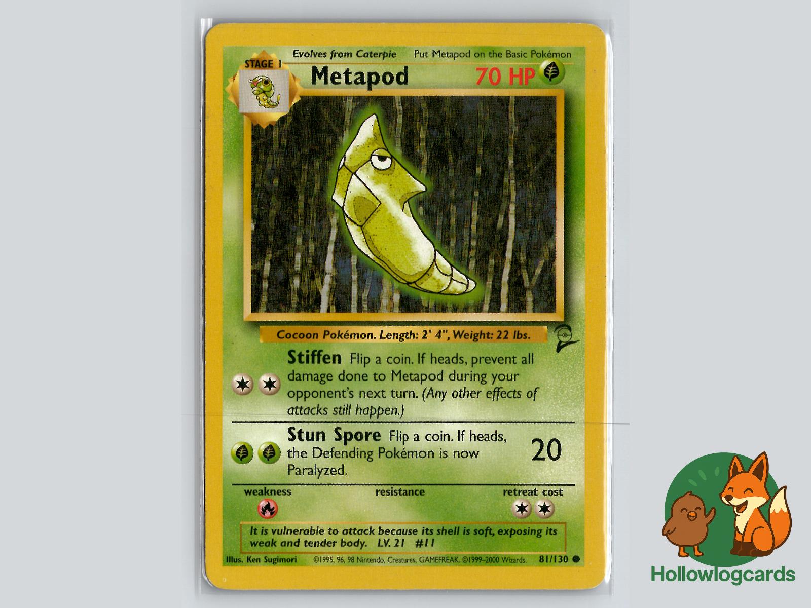 Metapod (81/130) - Base Set 2 Pokémon Card
