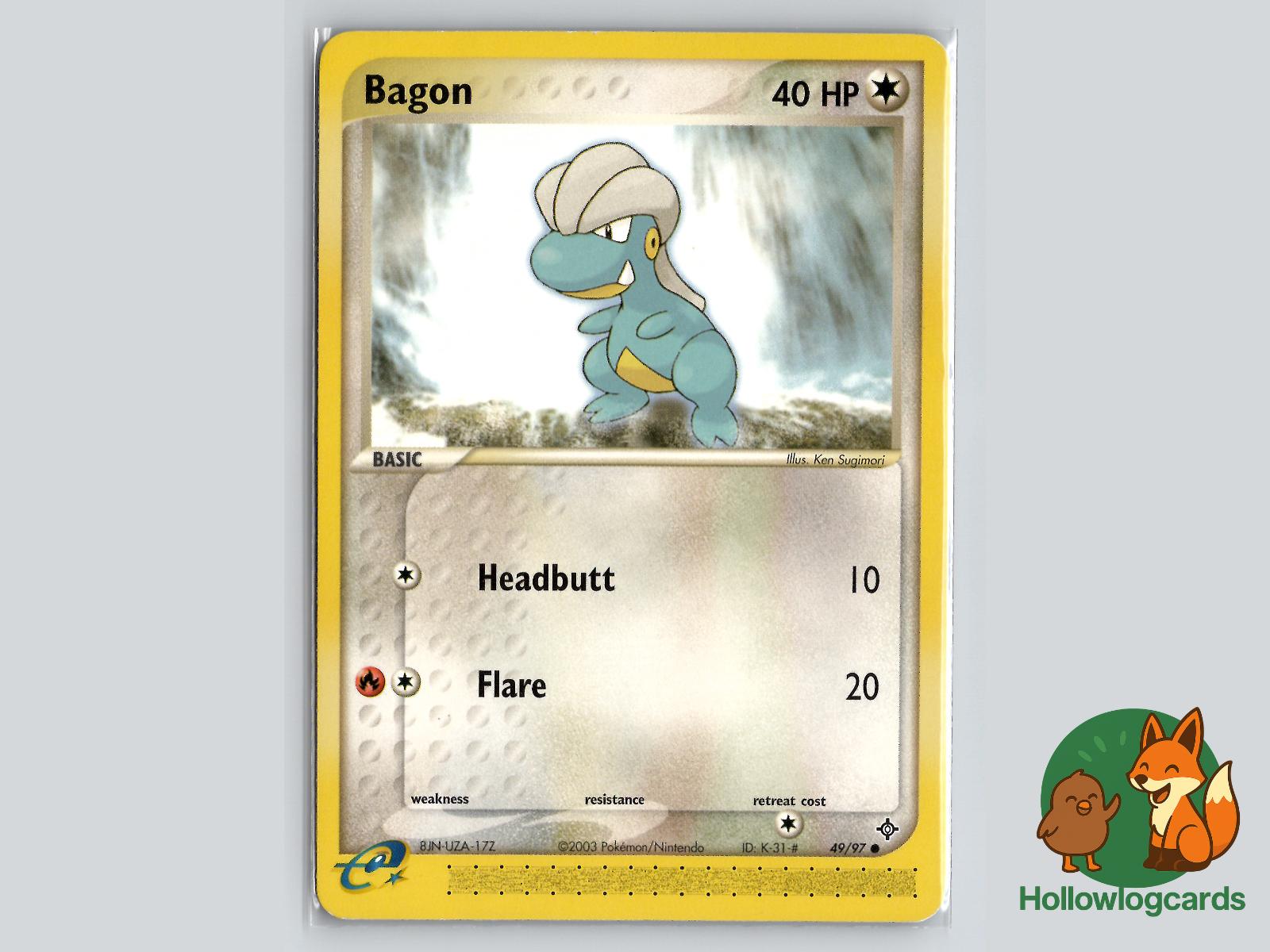Bagon (49/97) - Dragon Pokémon Card
