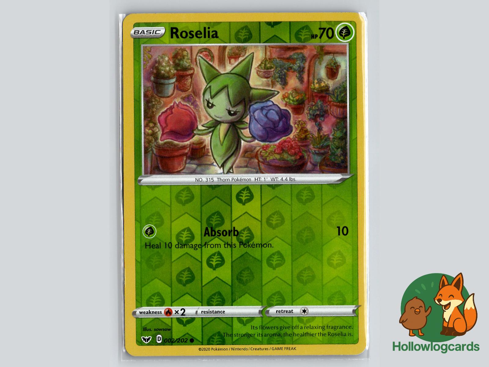 Roselia (002/202) - Sword & Shield Pokémon Card