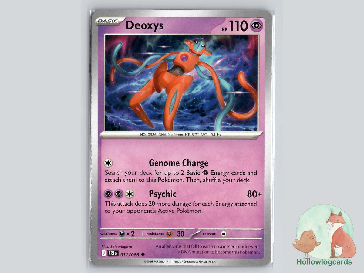 Deoxys (031/086) - Deoxys Pokémon Card