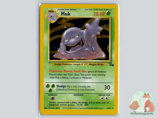 Muk (13/62) - Fossil Pokémon Card