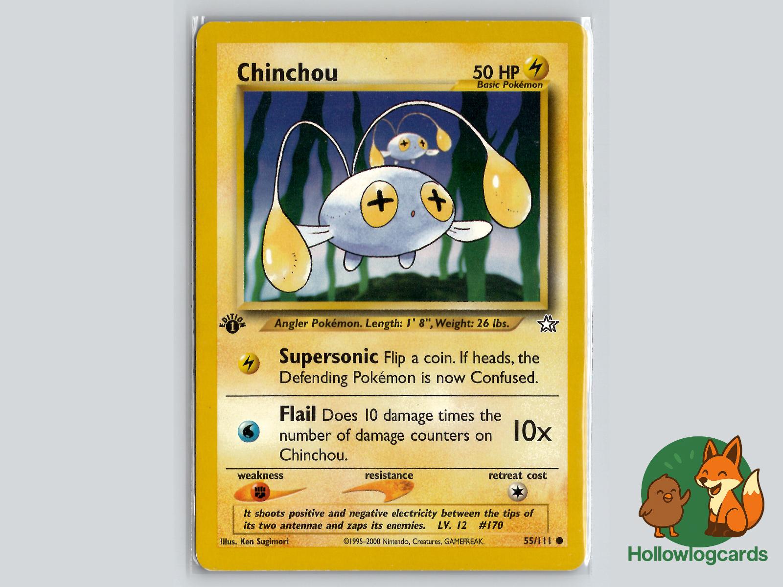 Chinchou (55/111) - Neo Genesis Pokémon Card