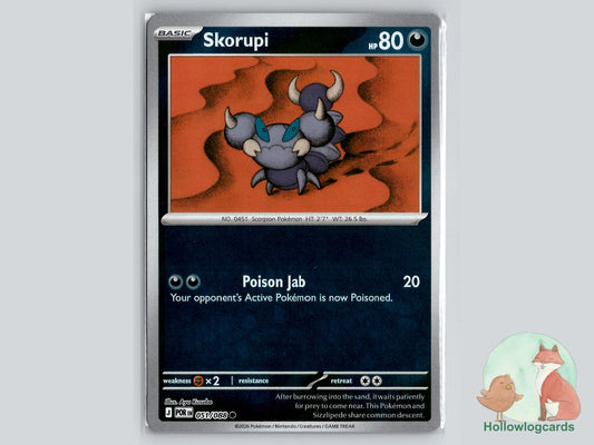 Skorupi (051/088) Pokémon Card