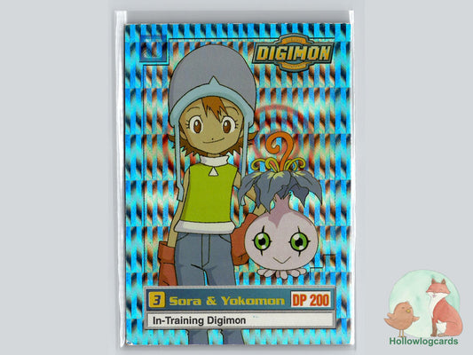 Sora & Yokomon (6/34) 1999 Upper Deck Digimon card