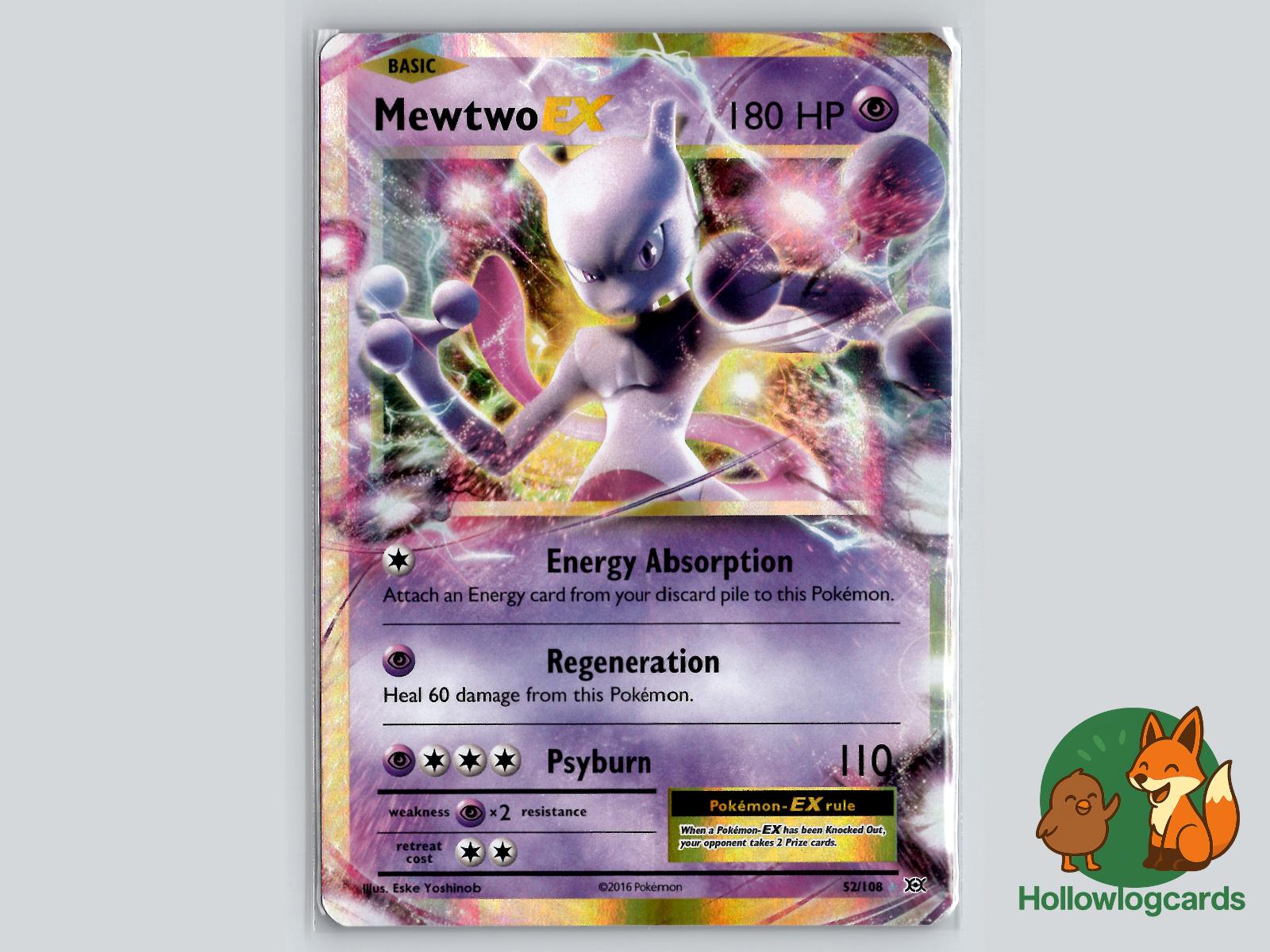 Mewtwo EX (52/108) - Evolutions Pokémon Card