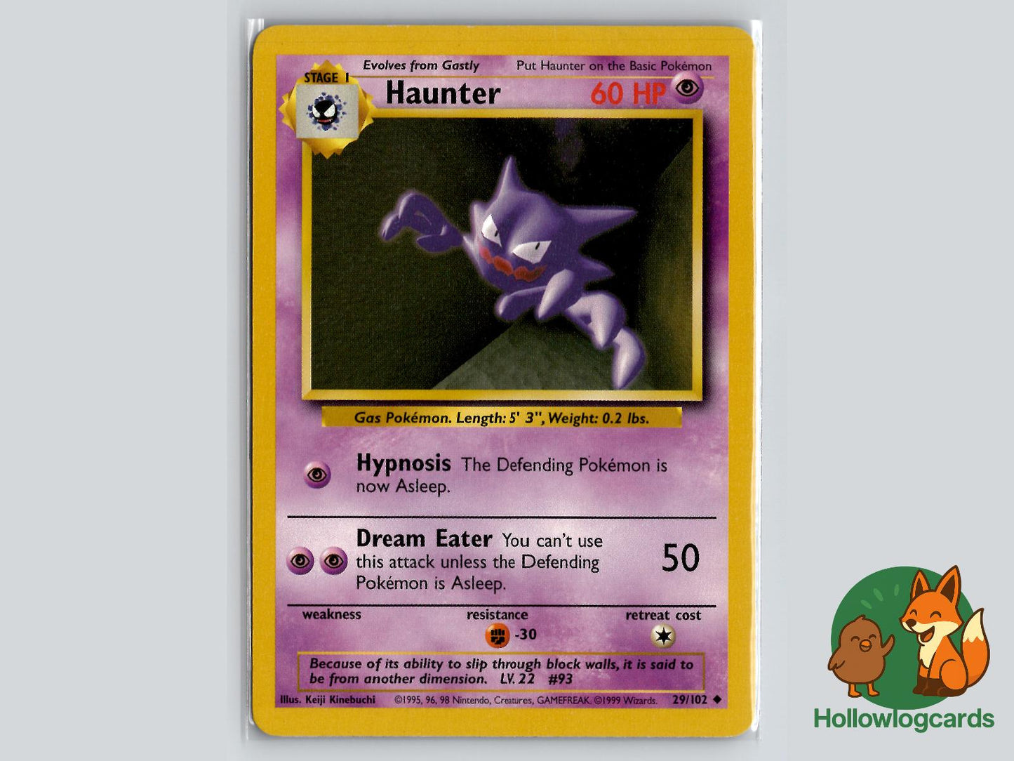 Haunter (29/102) - Base Pokémon Card