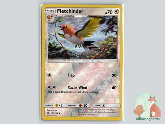 Fletchinder (110/145) - Guardians Rising Pokémon Card