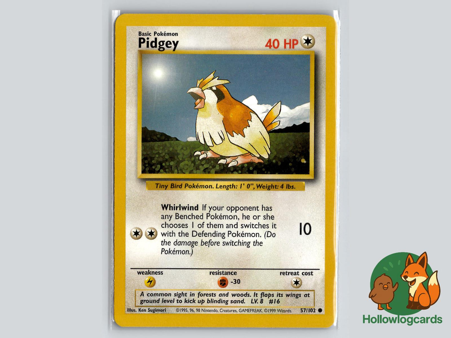 Pidgey (57/102) - Base Pokémon Card