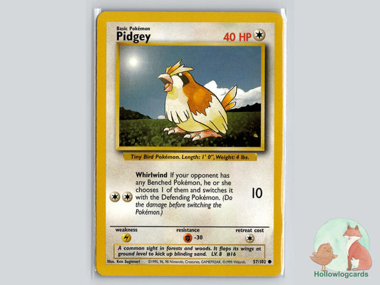 Pidgey (57/102) - Base Pokémon Card