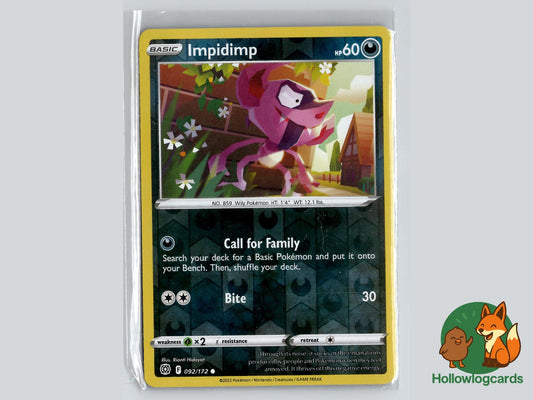 Impidimp (092/172) - Brilliant Stars Pokémon Card
