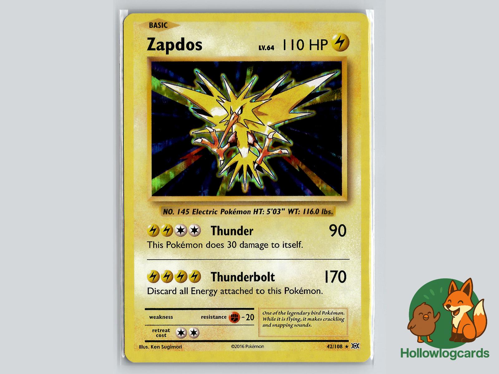 Zapdos (42/108) - Evolutions Pokémon Card