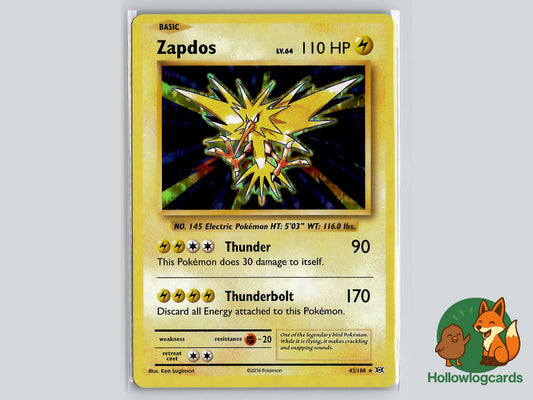 Zapdos (42/108) - Evolutions Pokémon Card