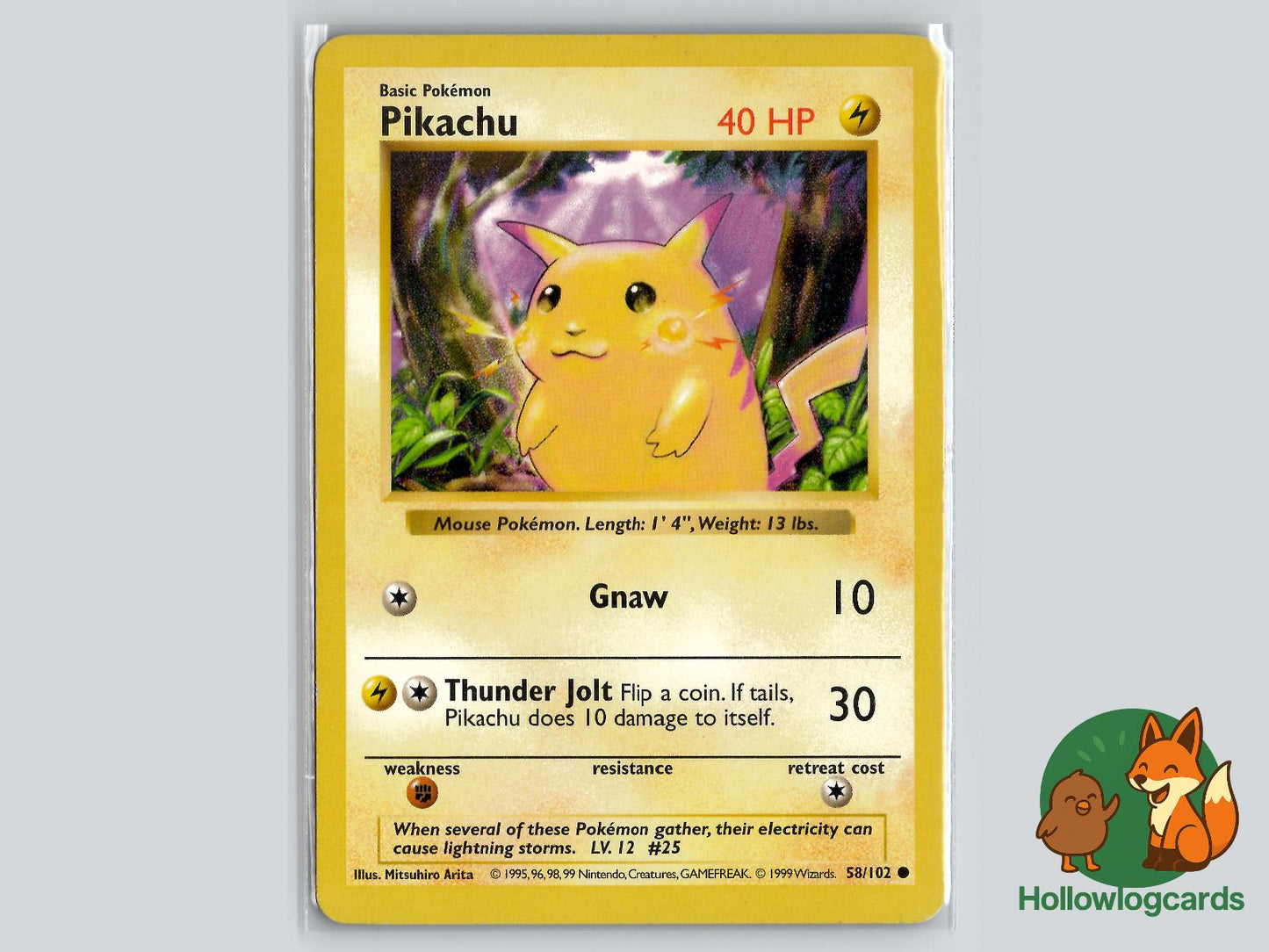 Pikachu (58/102) - Base Pokémon Card