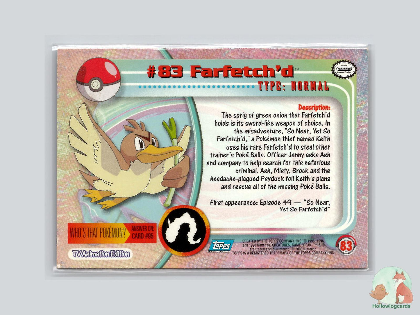 Farfetch'd (#83) - Topps Trading Cards Series 2