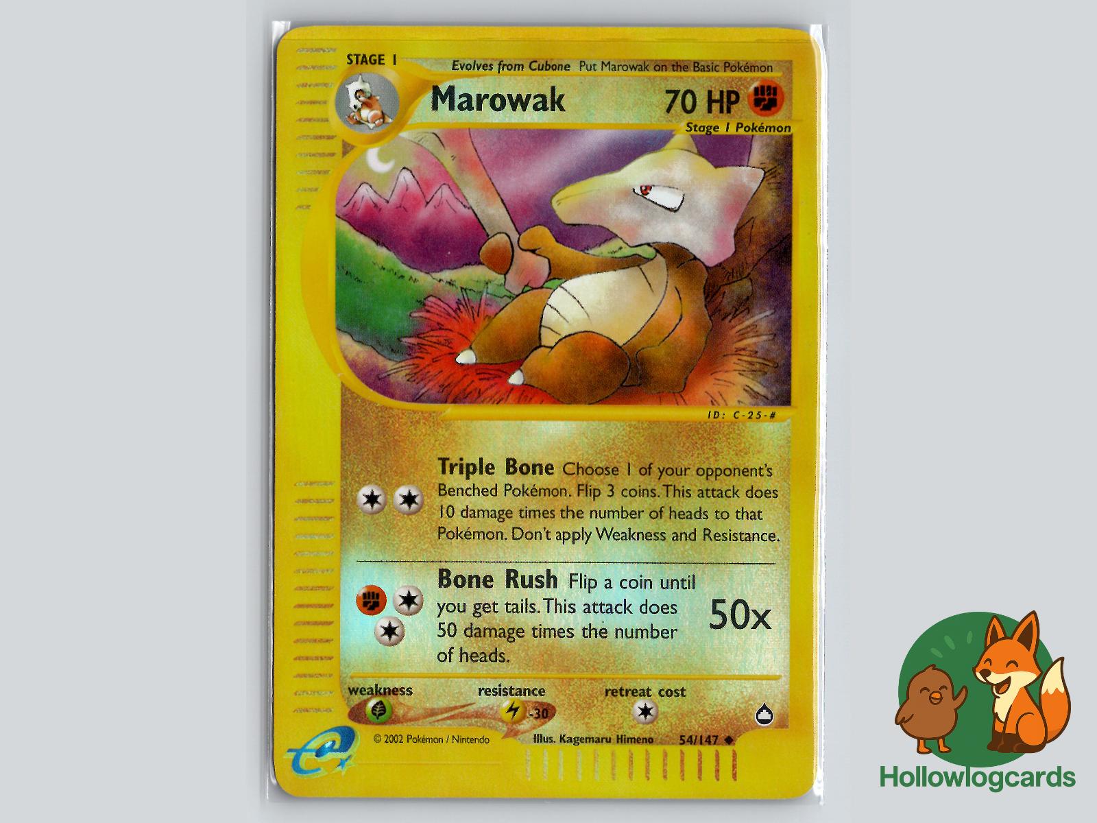 Marowak (54/147) - Aquapolis Pokémon Card