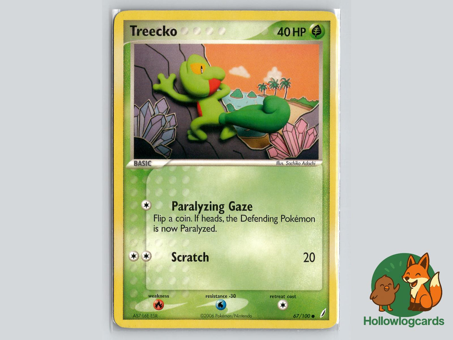 Treecko (67/100) - Crystal Guardians Pokémon Card