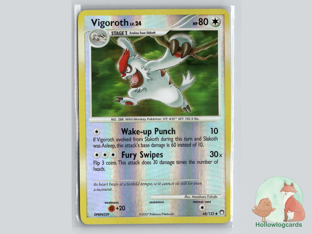 Vigoroth (68/123) - Mysterious Treasures Pokémon Card