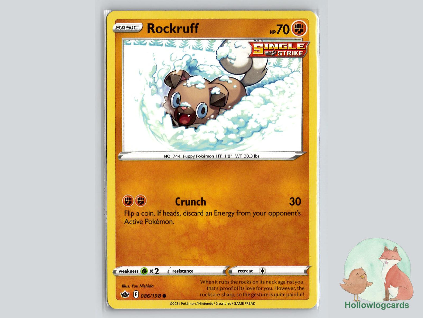 Rockruff (086/198) - Chilling Reign Pokémon Card