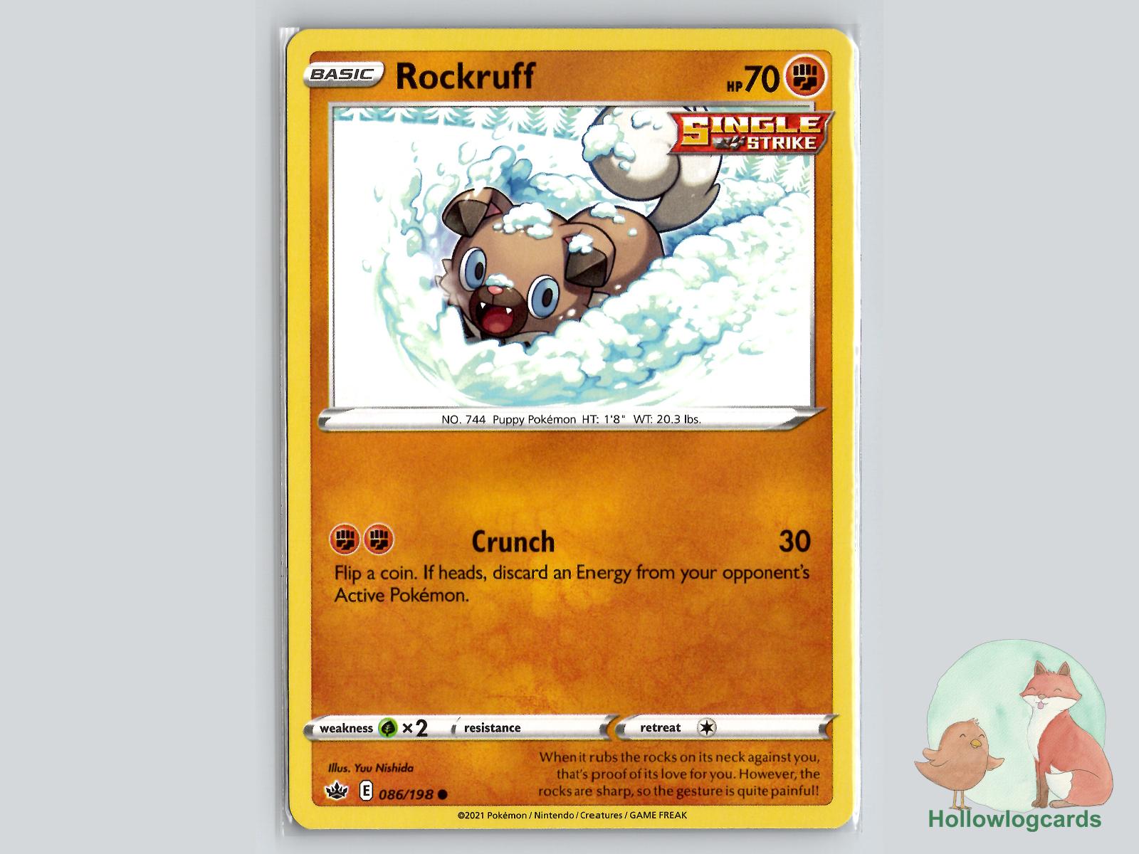 Rockruff (086/198) - Chilling Reign Pokémon Card