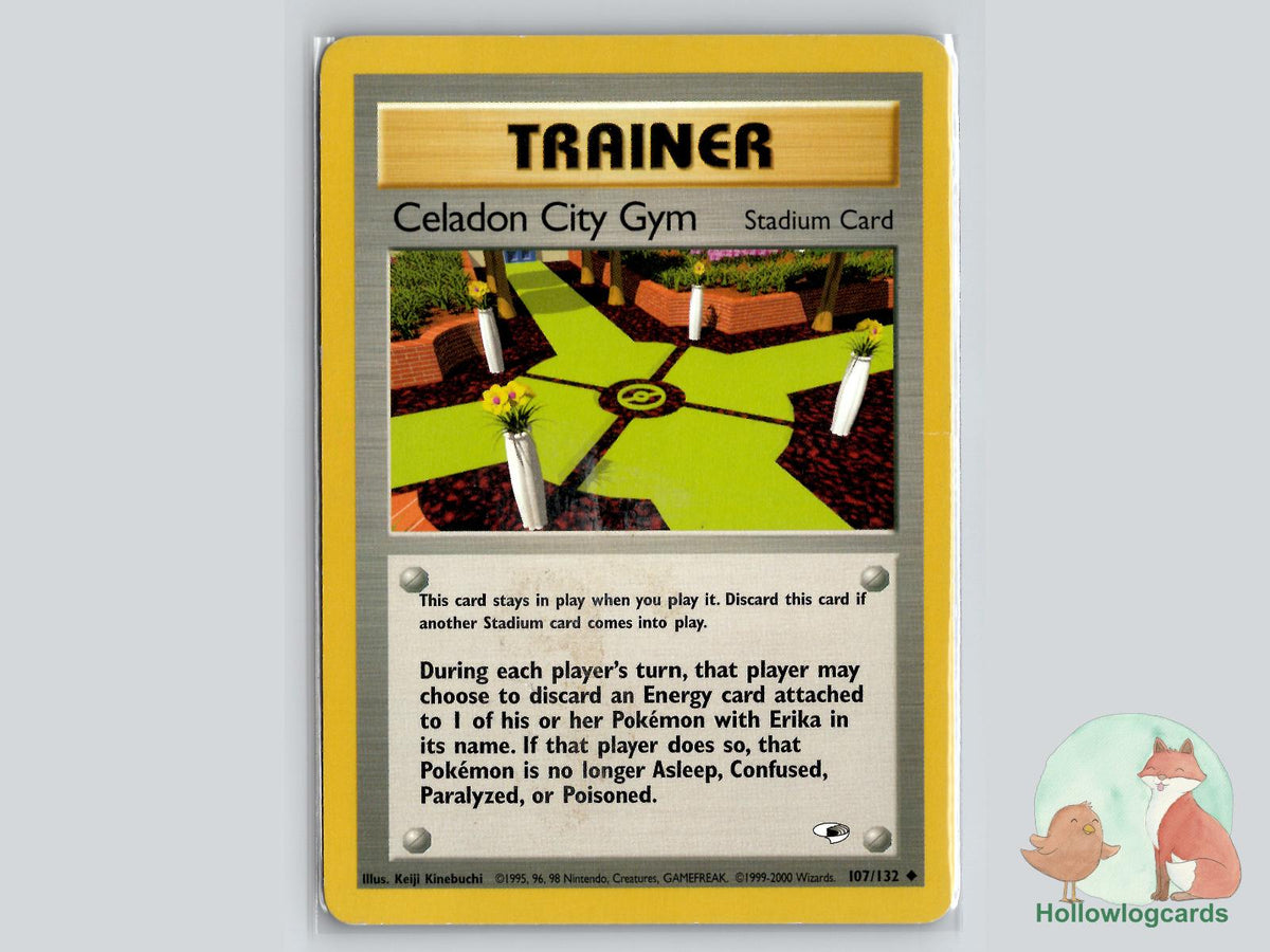 Celadon City Gym (107/132) - Gym Heroes Pokémon Card
