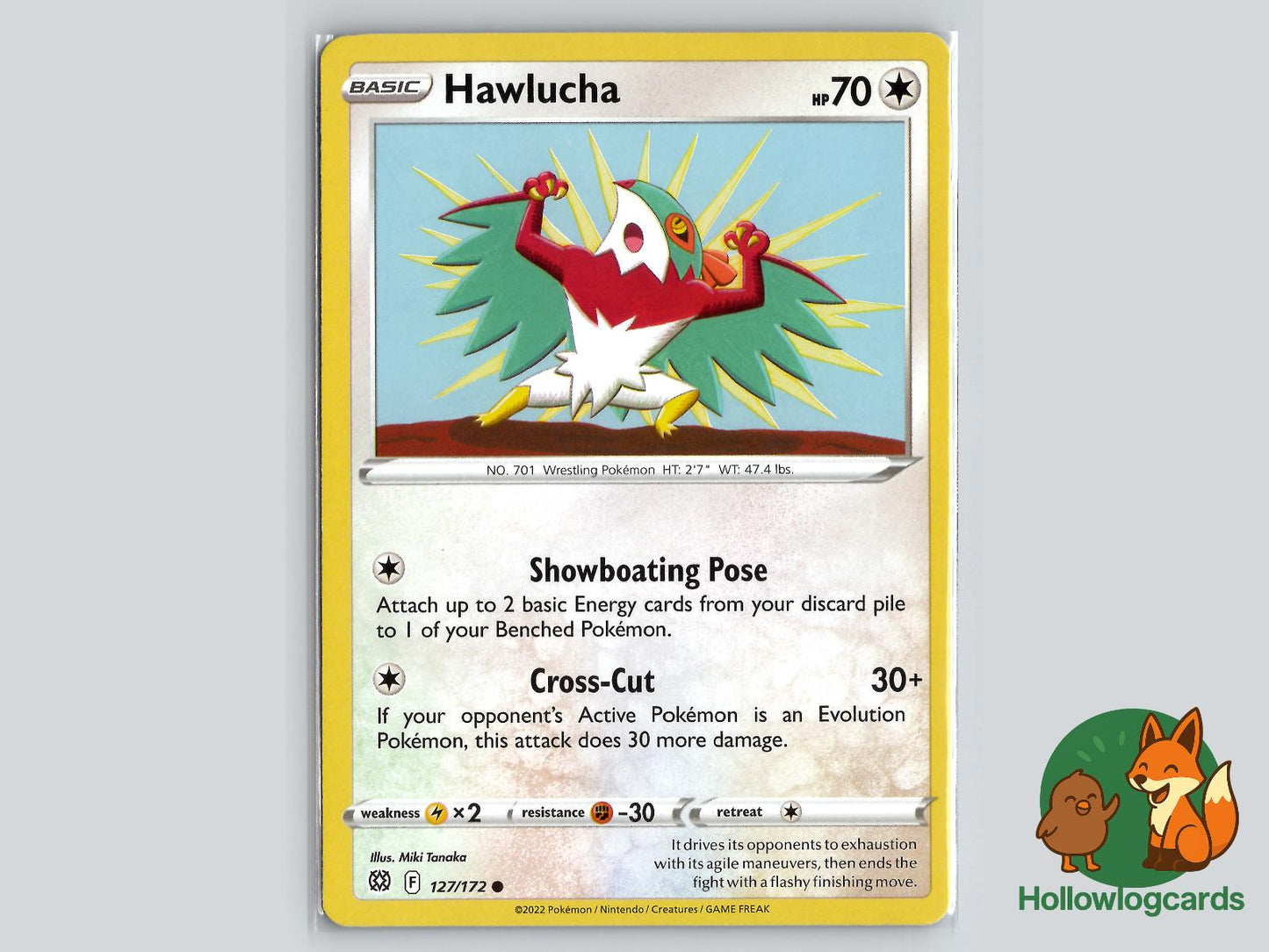 Hawlucha (127/172) - Brilliant Stars Pokémon Card