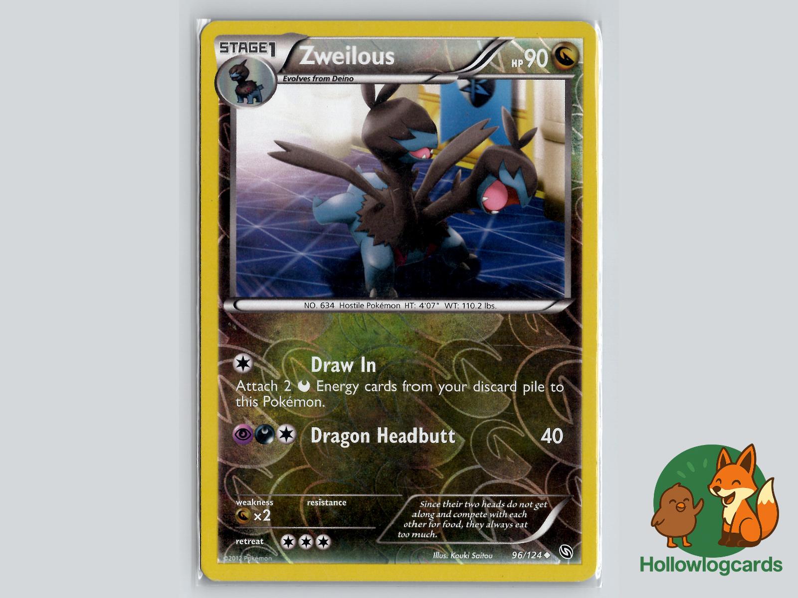 Zweilous (96/124) - Dragons Exalted Pokémon Card