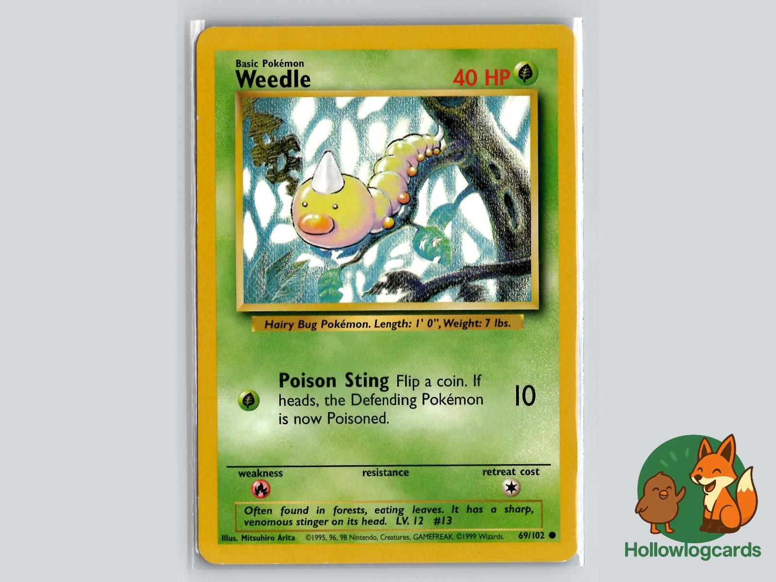Weedle (69/102) - Base Pokémon Card