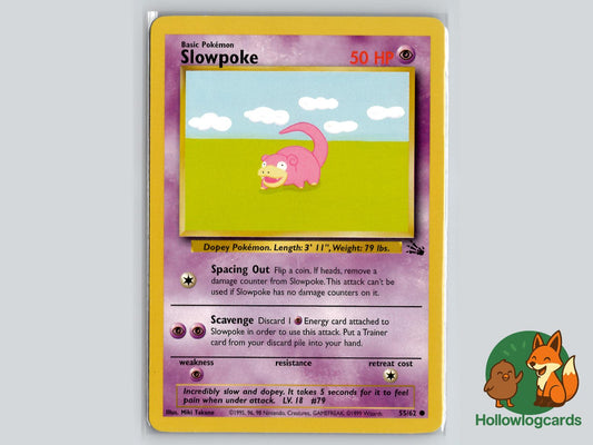Slowpoke (55/62) - Fossil Pokémon Card