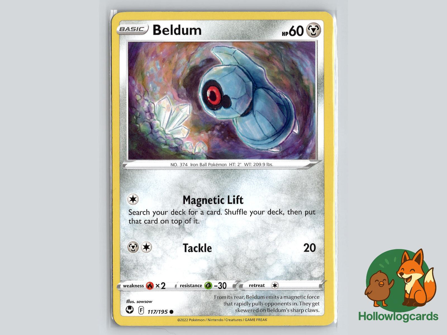 Beldum (117/195) - Silver Tempest Pokémon Card