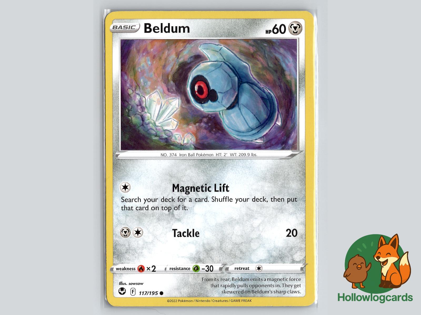 Beldum (117/195) - Silver Tempest Pokémon Card