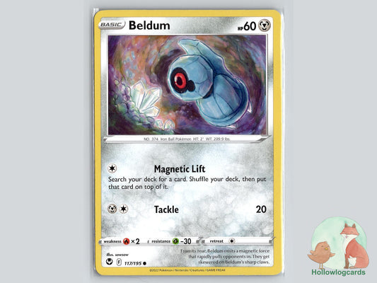 Beldum (117/195) - Silver Tempest Pokémon Card