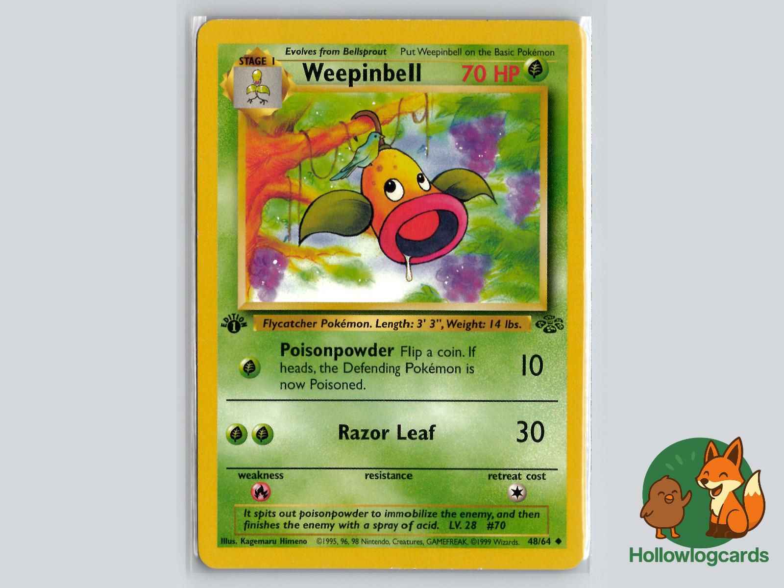 Weepinbell (48/64) - Jungle Pokémon Card