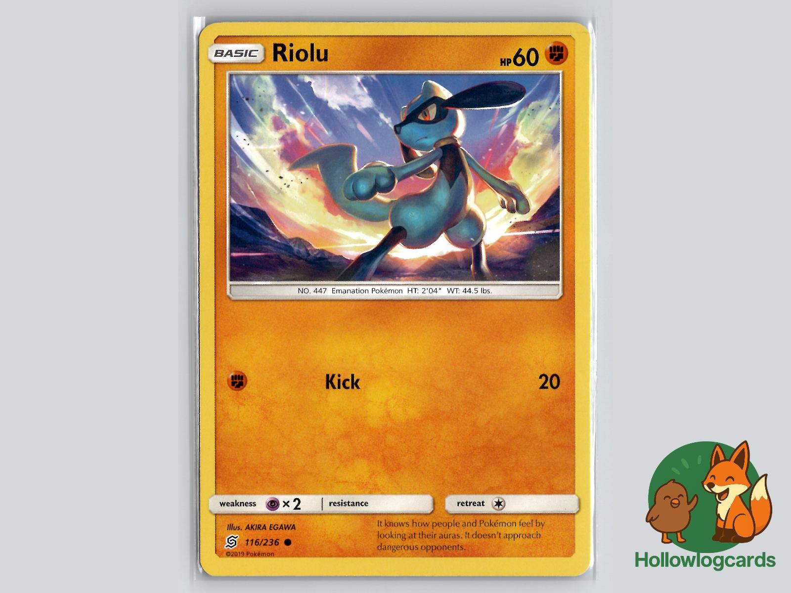Riolu (116/236) - Unified Minds Pokémon Card