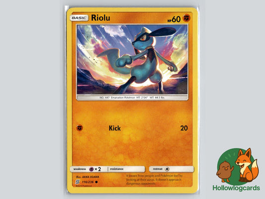Riolu (116/236) - Unified Minds Pokémon Card