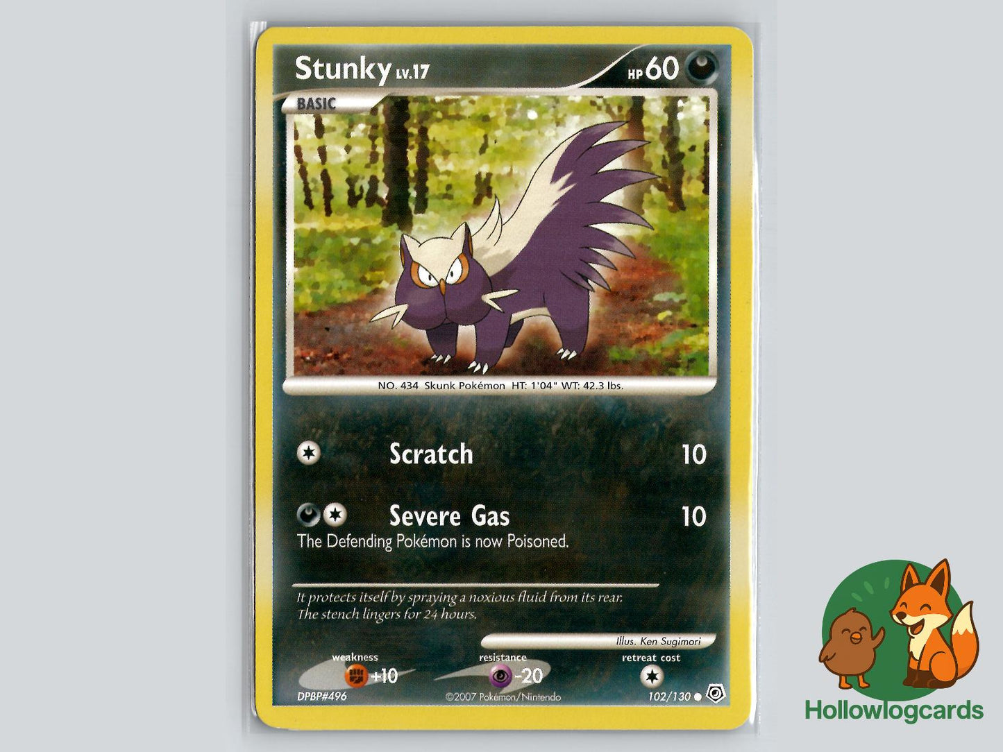 Stunky (102/130) - Diamond & Pearl Pokémon Card