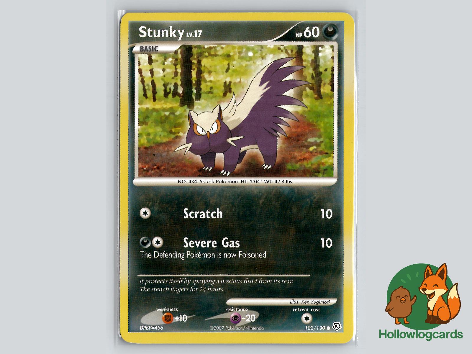 Stunky (102/130) - Diamond & Pearl Pokémon Card