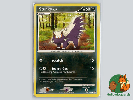 Stunky (102/130) - Diamond & Pearl Pokémon Card