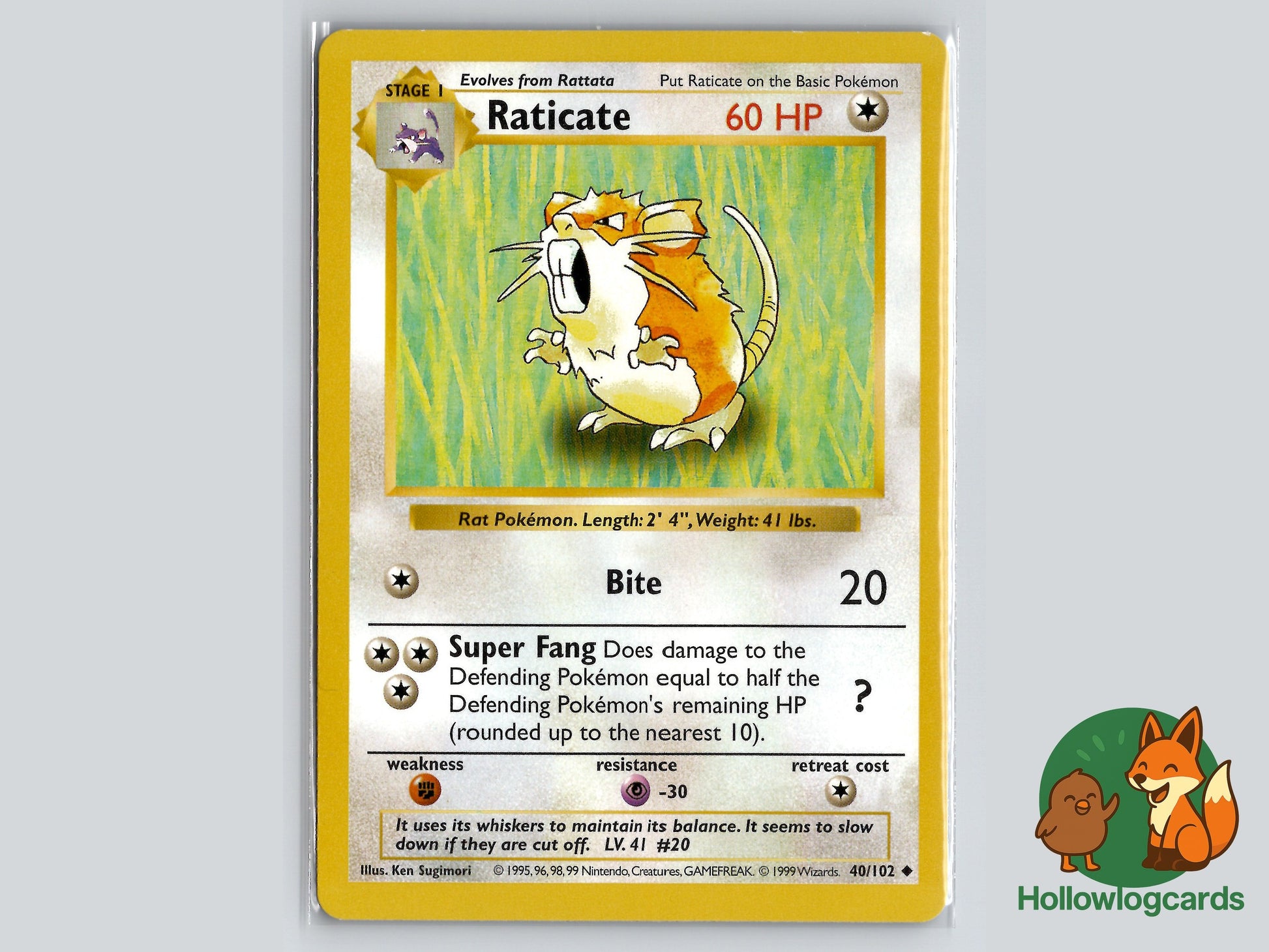 Image of Raticate Base Set (BS) #40