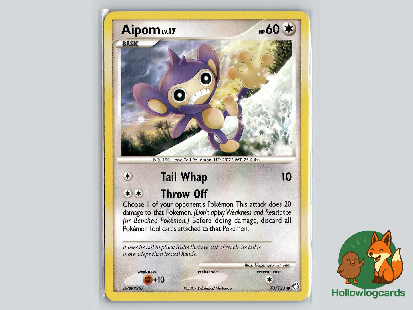 Aipom (70/123) - Mysterious Treasures Pokémon Card