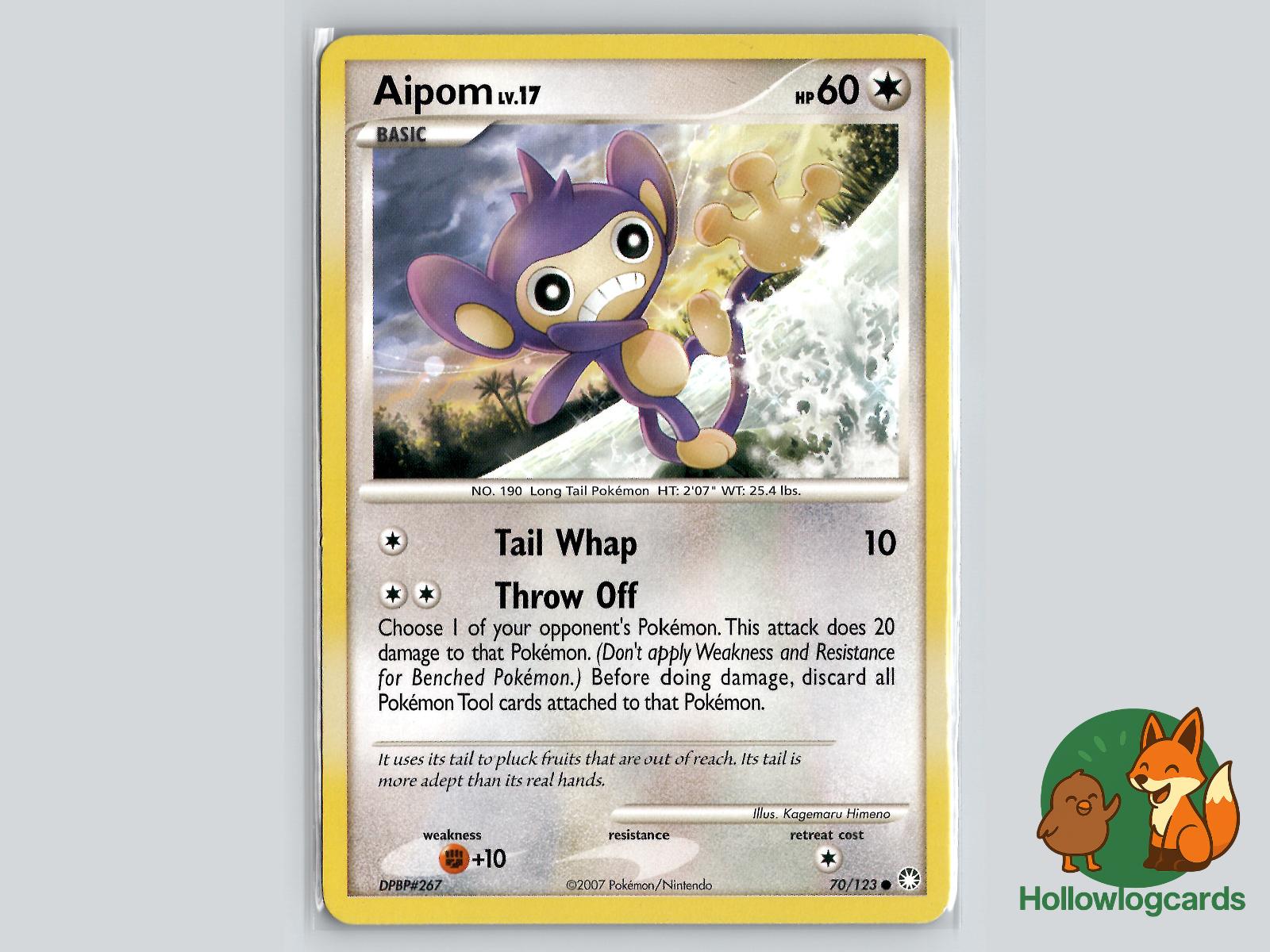 Aipom (70/123) - Mysterious Treasures Pokémon Card