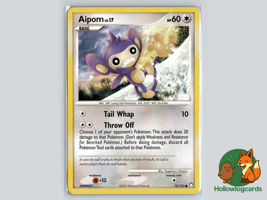 Aipom (70/123) - Mysterious Treasures Pokémon Card