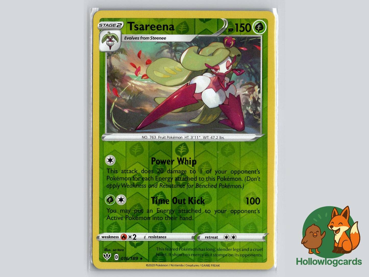 Tsareena (016/189) - Darkness Ablaze Pokémon Card