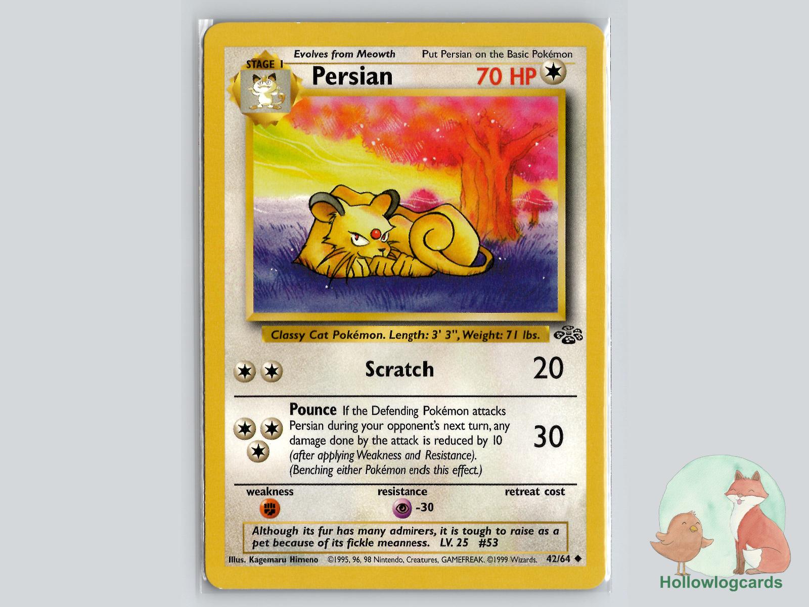 Persian (42/64) - Jungle Pokémon Card
