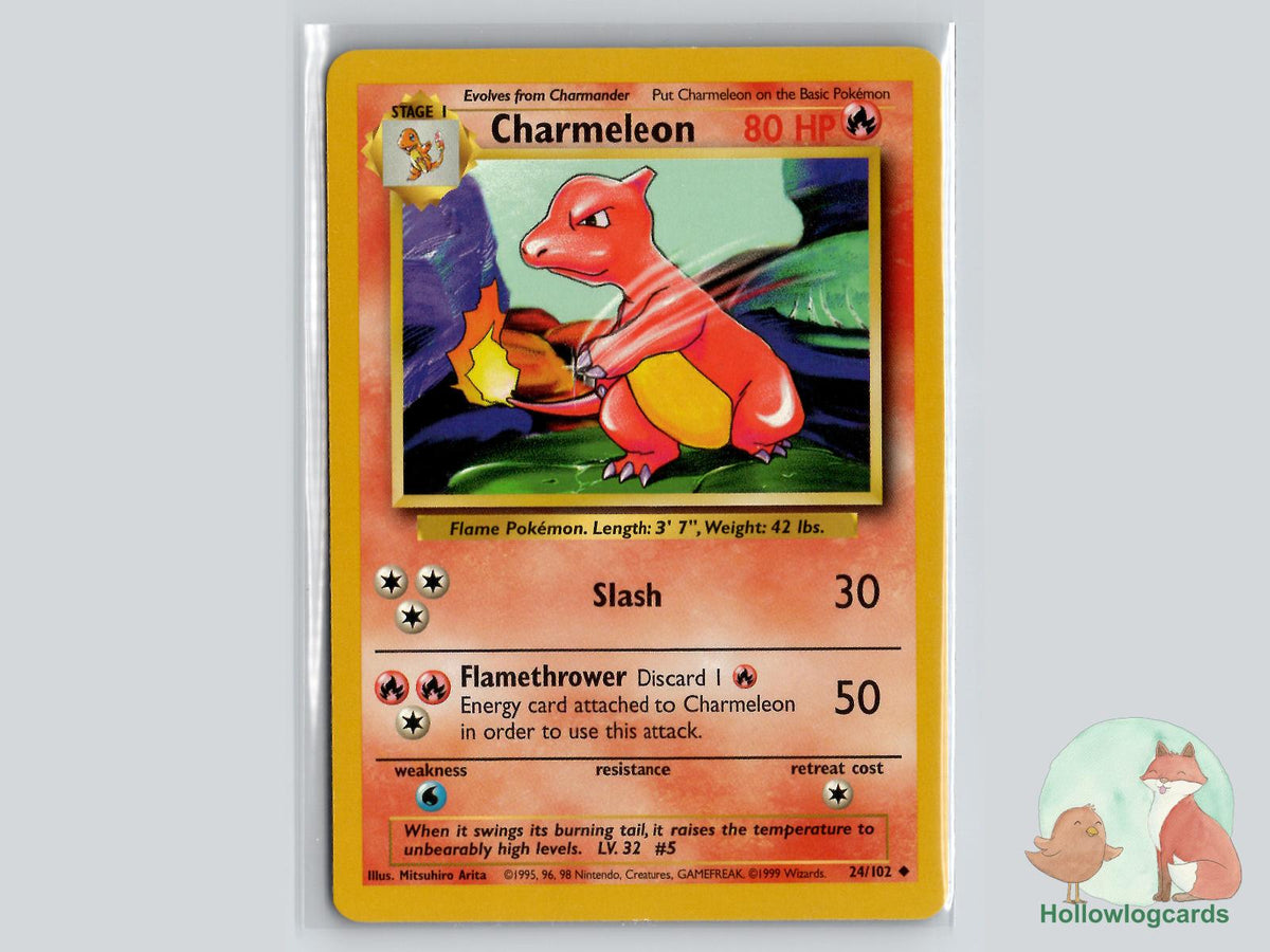 Charmeleon (24/102) - Base Pokémon Card