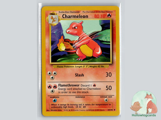 Charmeleon (24/102) - Base Pokémon Card